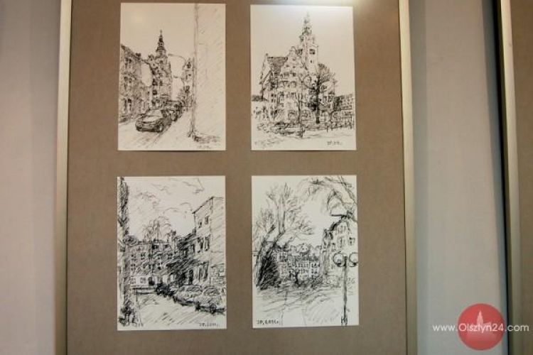 Rysunki z Olsztynem w tle