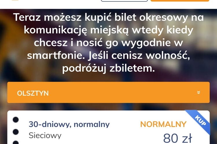 Bilety olsztyńskiej komunikacji miejskiej dostępne u kolejnego dystrybutora