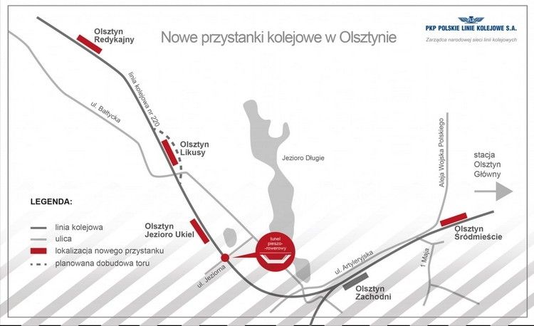 Trzy nowe przystanki kolejowe oddane do użytku w Olsztynie