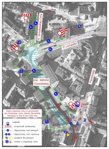 Zmiany w organizacji ruchu przy Starym Mieście zaczną obowiązywać dzisiejszej nocy