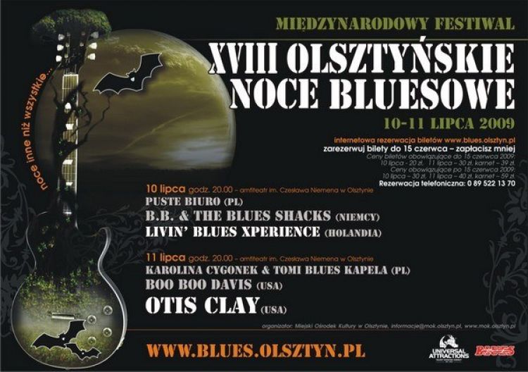 Startują XVIII Olsztyńskie Noce Bluesowe