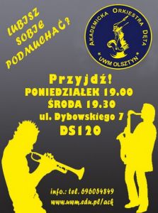 Akademicka Orkiestra Dęta UWM zaprasza muzyków do „dmuchania”