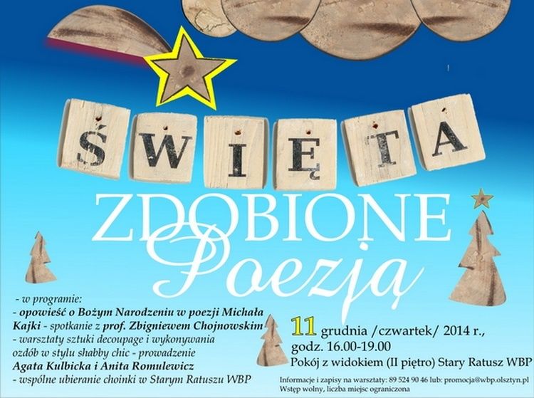 WBP zaprasza na święta zdobione poezją
