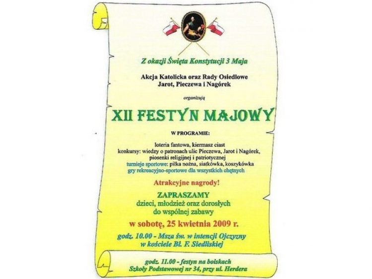 Zapraszają na majowy festyn