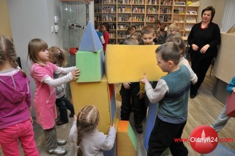 Przedszkolaki budowały domy i nie tylko w Muzotece WBP 