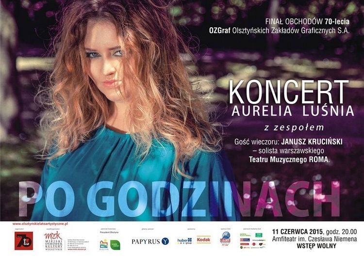 Aurelia Luśnia wystąpi na finale obchodów 70-lecia Olsztyńskich Zakładów Graficznych OZGraf