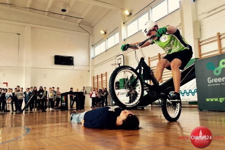 Trasa Green Velo promowana w gimnazjum na Dajtkach