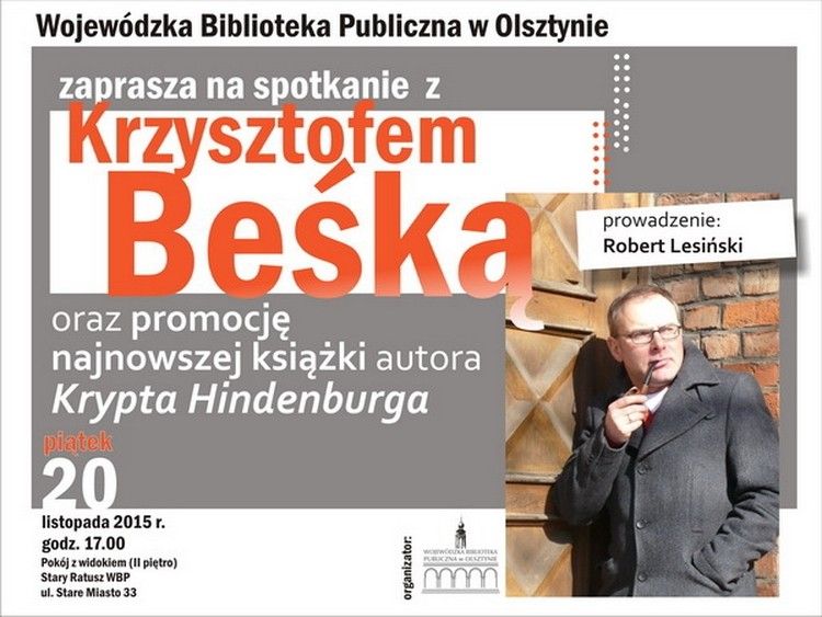 WBP zaprasza na spotkanie z Krzysztofem Beśką