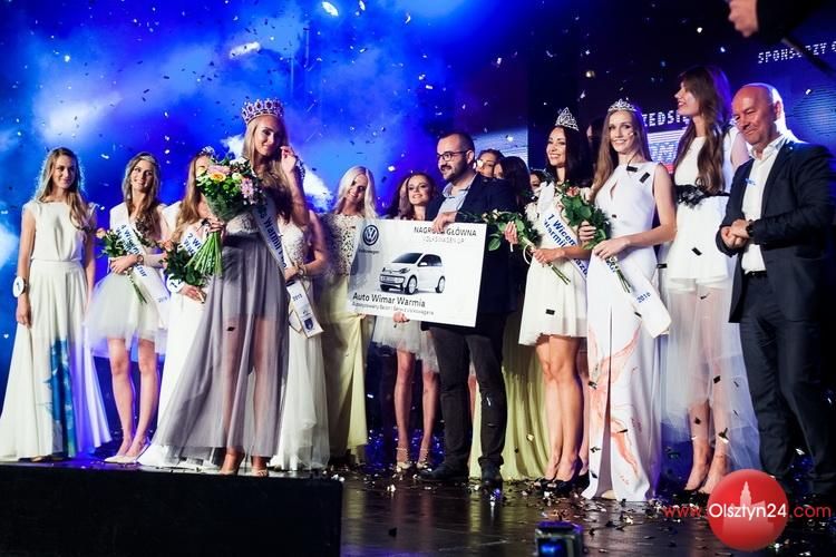 Monika Ciołkowska z koroną Miss Warmii i Mazur 2016