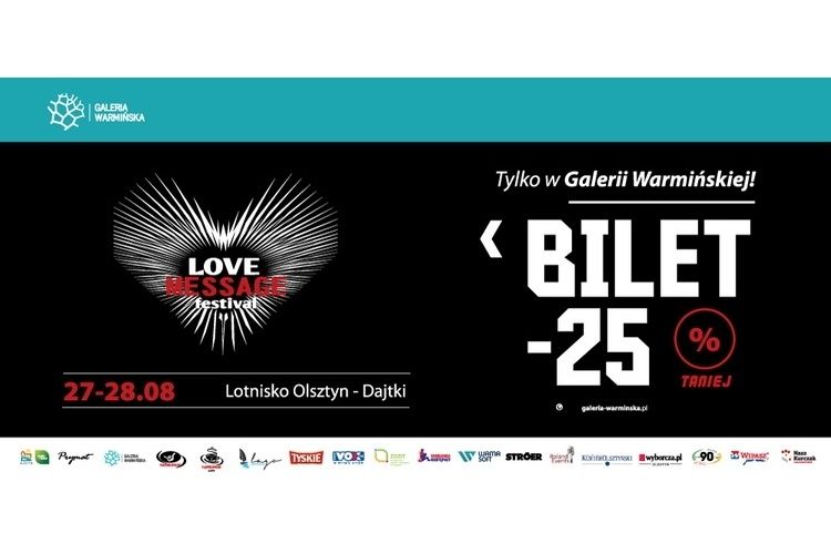 Gwiazdy Love Message Festival w Galerii Warmińskiej