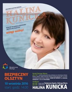 Halina Kunicka i Bezpieczny Olsztyn