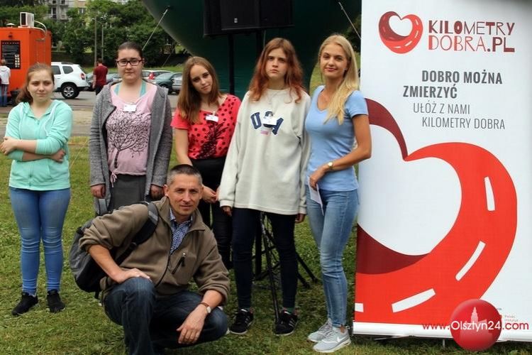 Gimnazjaliści wzięli udział w akcji „Kilometry Dobra”
