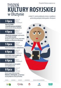 Tydzień Kultury Rosyjskiej od wtorku w Olsztynie
