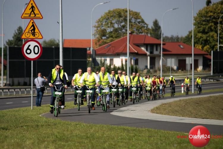 Rowerowa przejażdżka na otwarcie nowej trasy  