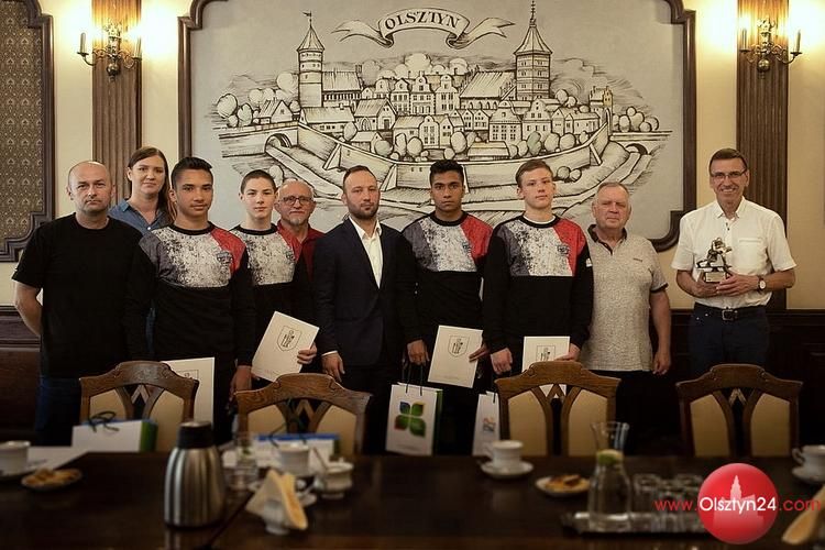 Budowlani Olsztyn z wizytą u prezydenta
