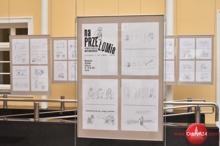 Wystawa rysunku Kazimierza Napiórkowskiego gości w Starym Ratuszu WBP