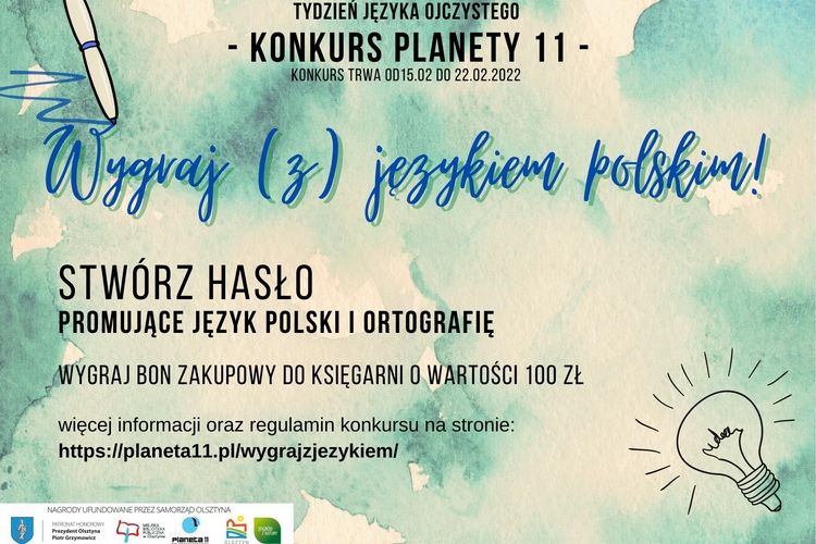 Konkursy z nagrodami z okazji Tygodnia Języka Ojczystego w Planecie 11
