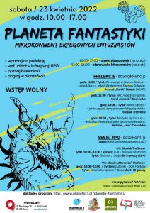 Planeta Fantastyki - mikrokonwent erpegowych entuzjastów już jutro w Planecie 11