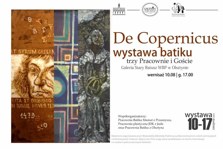 WBP zaprasza na wernisaż wystawy batiku pt. „De Copernicus – trzy Pracownie i Goście”