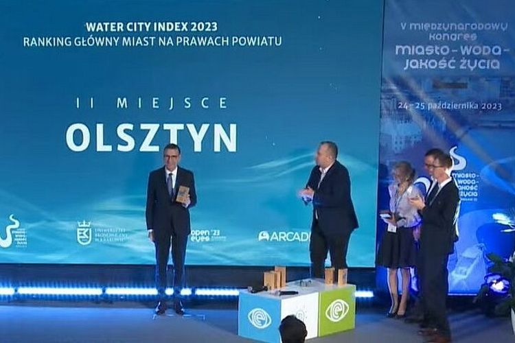 Olsztyn na II miejscu Water City Index