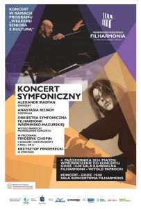 Filharmonia zaprasza na koncert symfoniczny w ramach Weekendu Seniora z Kulturą 