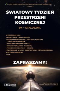 OPiOA zaprasza na fascynujące obchody Tygodnia Przestrzeni Kosmicznej