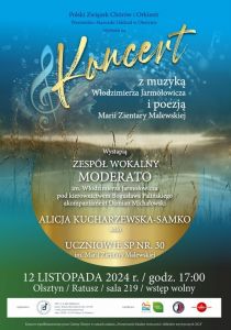WMO PZChiO zaprasza na spotkanie z muzyką Włodzimierza Jarmołowicza i poezją Marii Zientary Malewskiej