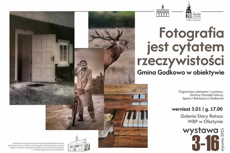 „Fotografia jest cytatem rzeczywistości - Gmina Godkowo w obiektywie” zostanie zaprezentowana w Starym Ratuszu