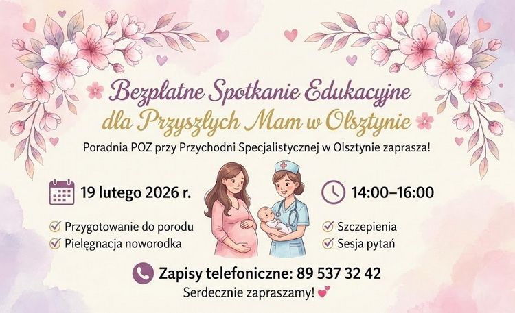 Bezpłatne spotkanie dla przyszłych mam w czwartek w Olsztynie