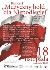 Muzyczny hołd dla Niepodległej w niedzielę w olsztyńskiej filharmonii
