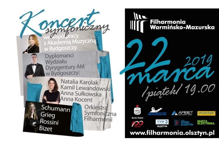 Dyplomanci Akademii Muzycznej w Bydgoszczy poprowadzą koncert symfoniczny w Olsztynie