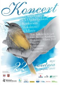 Koncert we współpracy z X Ogólnopolskim Konkursem Wokalnym w Mławie odbędzie się w piątek w filharmonii