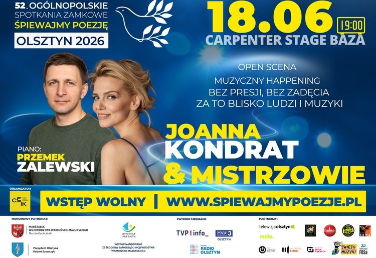 Śpiewajmy Poezję: Bez Próby. Mistrzowie. Reedycja. Open scena z Joanną Kondrat