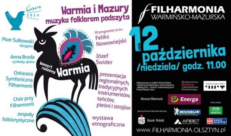 „Warmia” w niedzielę na scenie filharmonii