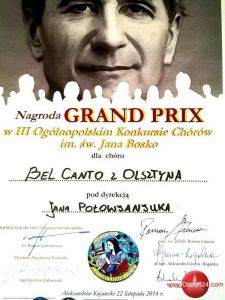 Kolejne Grand Prix dla „Bel Canto”