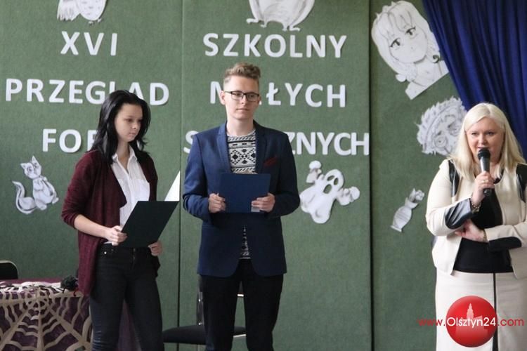 Gimnazjum nr 5 organizatorem XVI Szkolnego Przeglądu Małych Form Scenicznych Olsztyn 2016