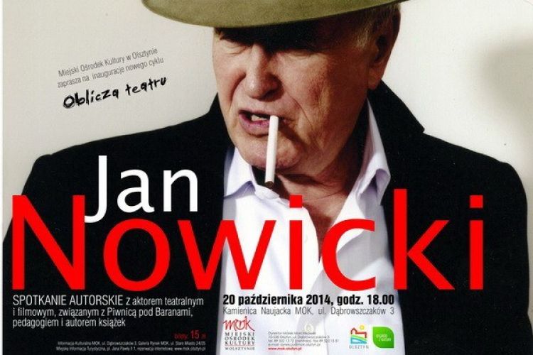 Jan Nowicki będzie gościł w Kamienicy Naujacka MOK
