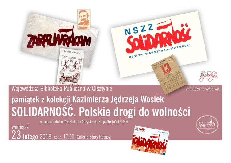 Kazimierz Jędrzej Wosiek zaprezentuje w piątek w WBP wystawę „Solidarność. Polskie drogi do wolności”