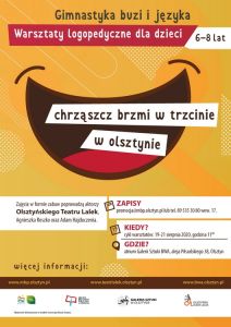 Gimnastyka buzi i języka. MBP, BWA i OTL zapraszają na warsztaty logopedyczne dla dzieci