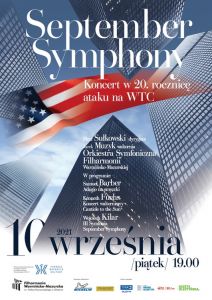 September Symphony – koncert w 20. rocznicę ataku na WTC w piątek w filharmonii