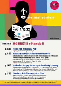 Noc Bibliotek z Planetą 11 już w tę sobotę