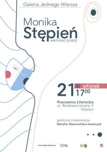 MBP zaprasza na spotkanie z Moniką Stępień w Galerii Jednego Wiersza