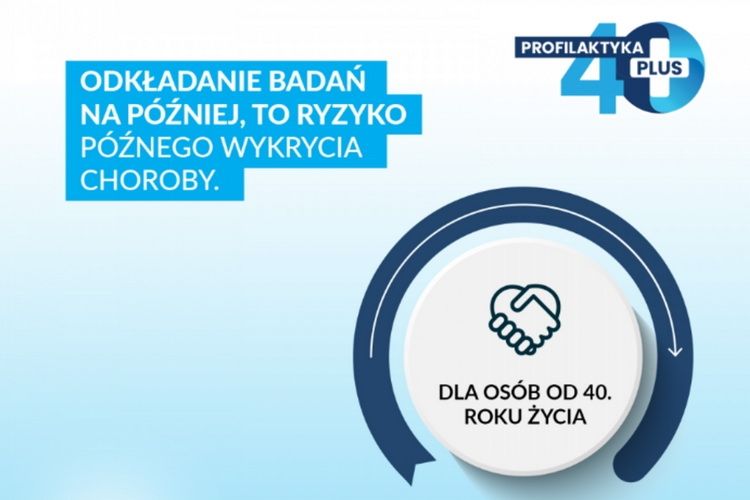 Można ponownie skorzystać z badań w ramach profilaktyki 40 Plus
