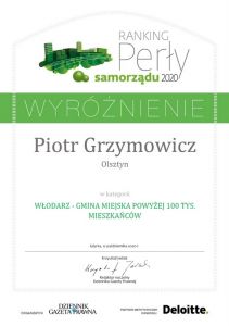 Prezydent Olsztyna wyróżniony w rankingu Dziennika Gazeta Prawna