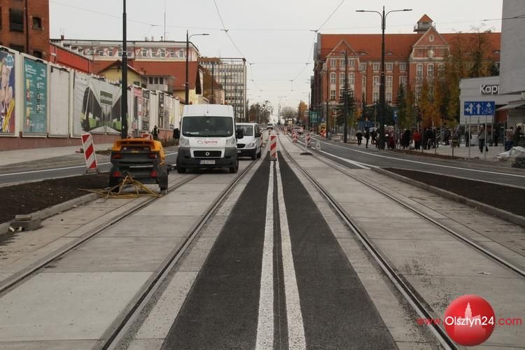 Ścisłe centrum Olsztyna dla pieszych i rowerzystów 