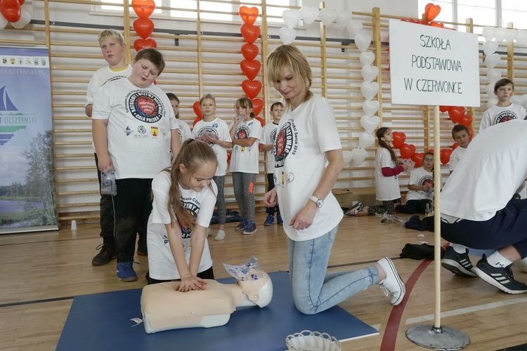 Dzieci i młodzież z gmin Biskupiec i Kolno obchodziły Europejski Dzień Przywracania Czynności Serca