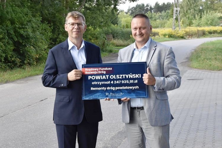 Ponad 4 miliony złotych na remonty dróg w powiecie olsztyńskim