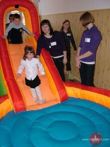 Motocykliści w Domu dla Dzieci