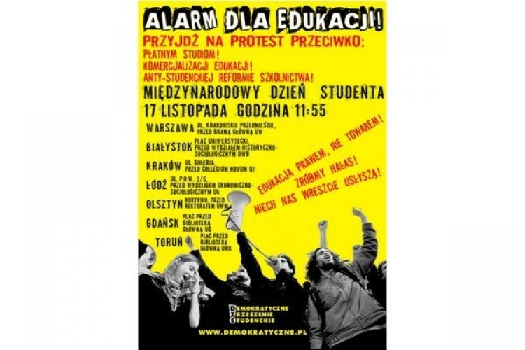 Studenci będą protestować