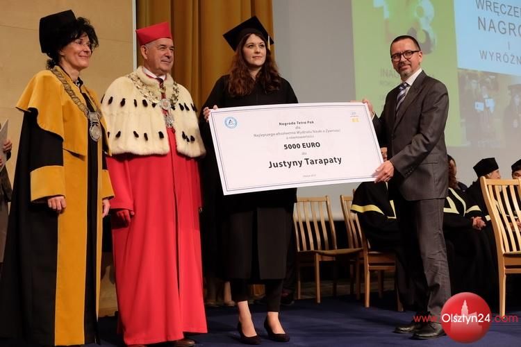 5000 euro od Tetra Pak dla absolwentki Wydziału Nauki o Żywności UWM